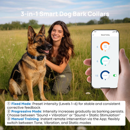 PawGuard PG900 Smart Anti-Bark Collar with App